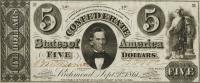 p17a from Confederate States of America: 5 Dollars from 1861
